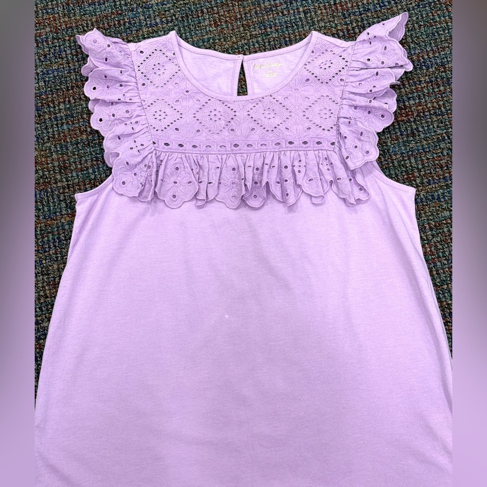 Lilly Pulitzer Lace Ruffle Top - Picture 6 of 10